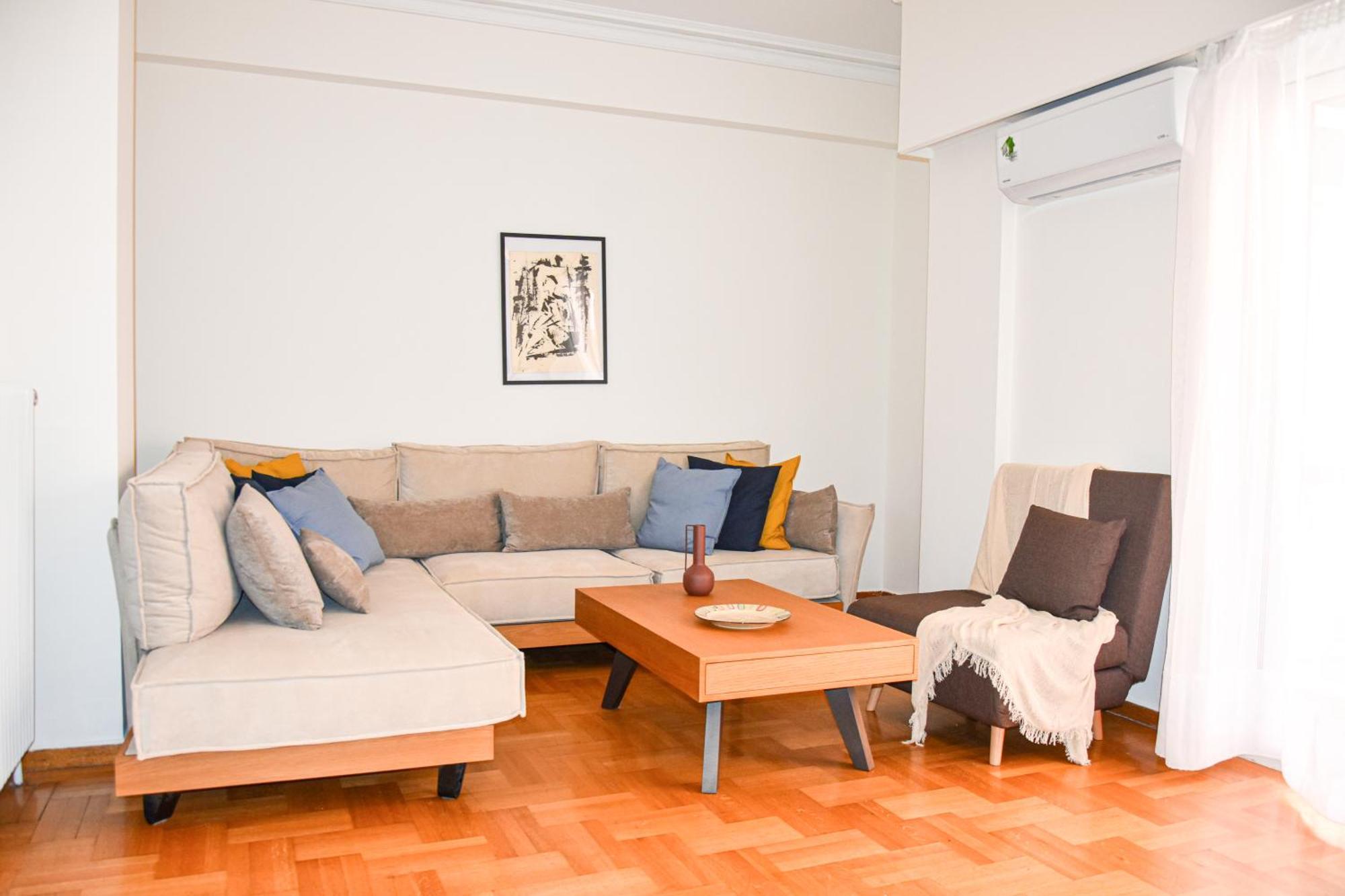 Spacious Modern Apartment In Pagkrati Athen Exterior foto